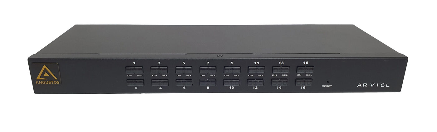 AR-V16L – Rackmount – 16 Port VGA KVM Switch – ANGUSTOS – USA Technology